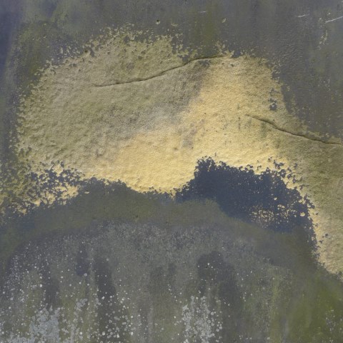 d10946: semi-abstract photo (weathered gravestone in St Mary's churchyard, Scarborough) by Ewart Shaw