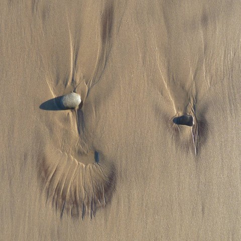 t30265: semi-abstract photo (sand and pebbles) by Ewart Shaw